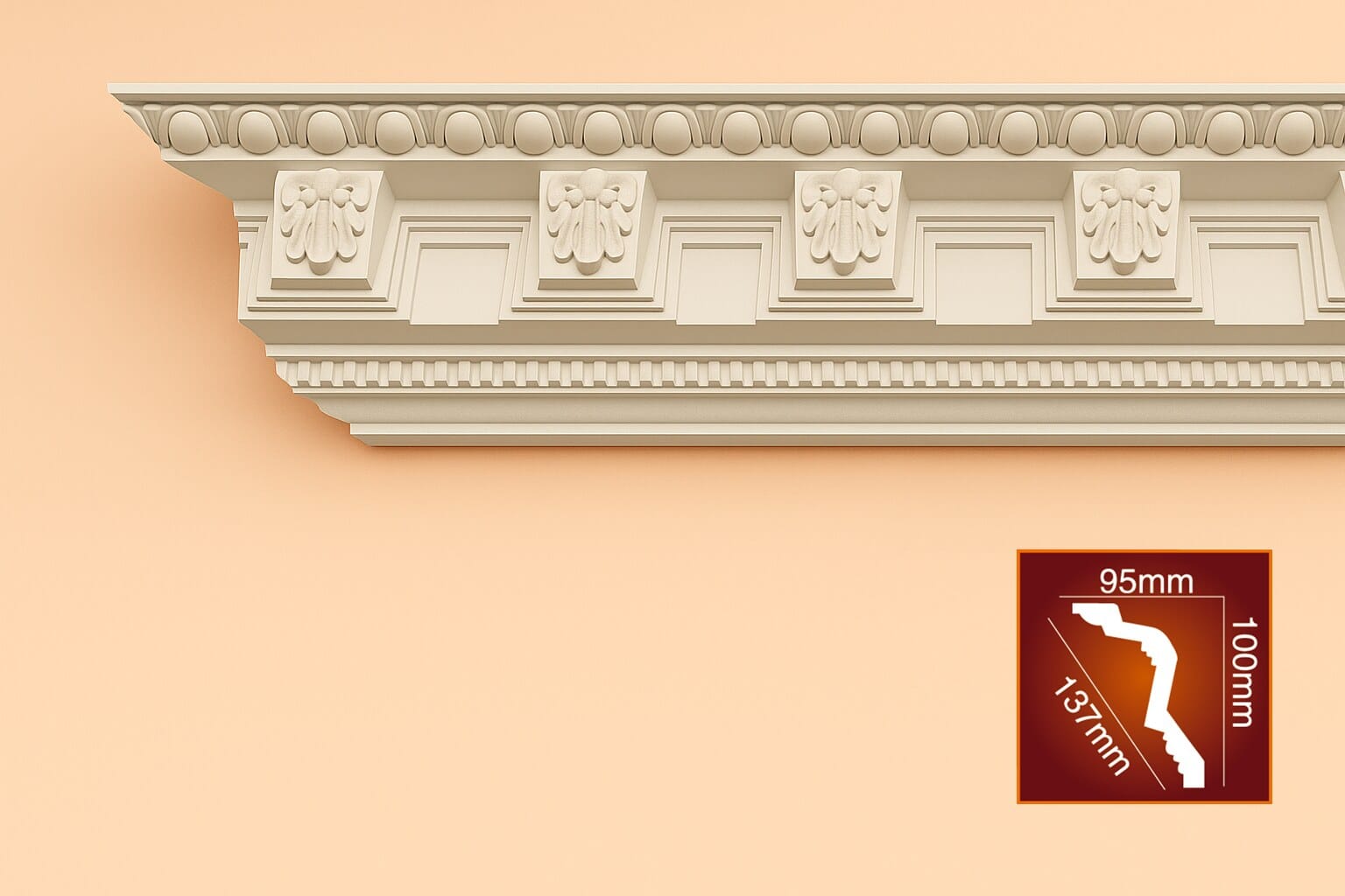 Lubinis karnizas LR049 - Image 2